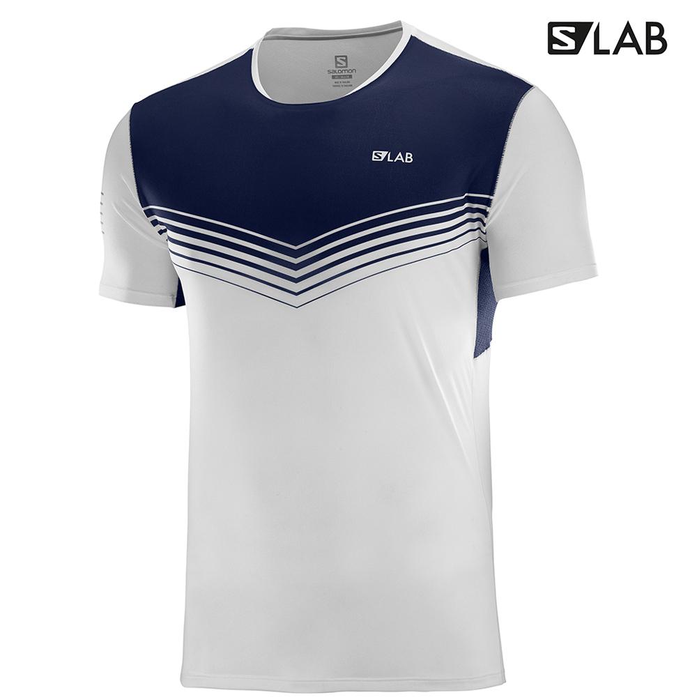 Salomon S/LAB SENSE M Camisetas Hombre - Blancas / Azules - Colombia (82947-SHVU)